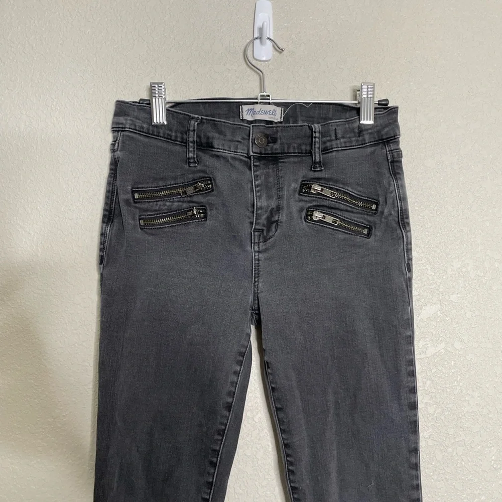 Madewell Black Hip Zipper Skinny Skinny Jeans 25